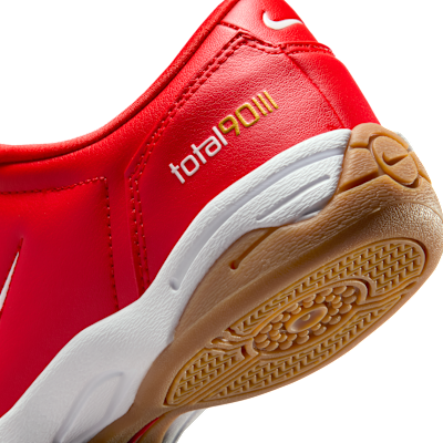 Cheap (Women) Nike Total 90 Soccer Shoes University Red/Black Medium Brown/Metallic Gold/White IO2387-600