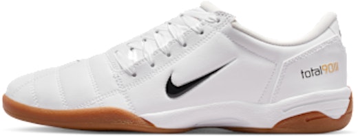 (Women) Nike Total 90 Soccer Shoes White/Black Medium Brown/Metallic Gold/Black IO2387-100 (Women) Nike Total 90 Soccer Shoes White/Black Medium Brown/Metallic Gold/Black IO2387-100