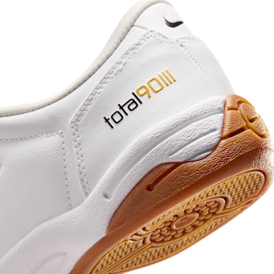 (Women) Nike Total 90 Soccer Shoes White/Black Medium Brown/Metallic Gold/Black IO2387-100 Cheap (Women) Nike Total 90 Soccer Shoes White/Black Medium Brown/Metallic Gold/Black IO2387-100