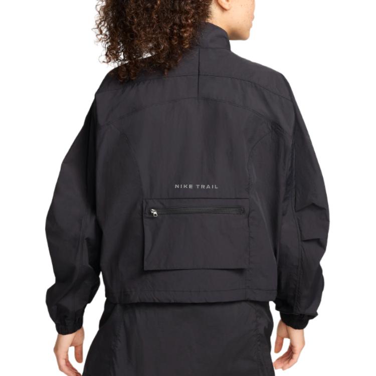 (Women) Nike Trail UV Protection Long Sleeve Fashion Jacket Women - Black FN5925-010 圖 3