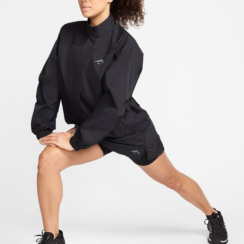 (Women) Nike Trail UV Protection Long Sleeve Fashion Jacket Women - Black FN5925-010 圖 4