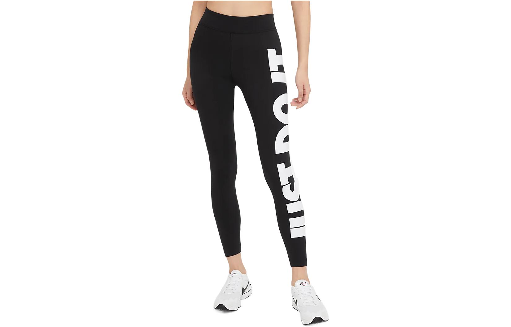 (Women) Nike Training Tights with Minimal Side Letter Print. CZ8535-010