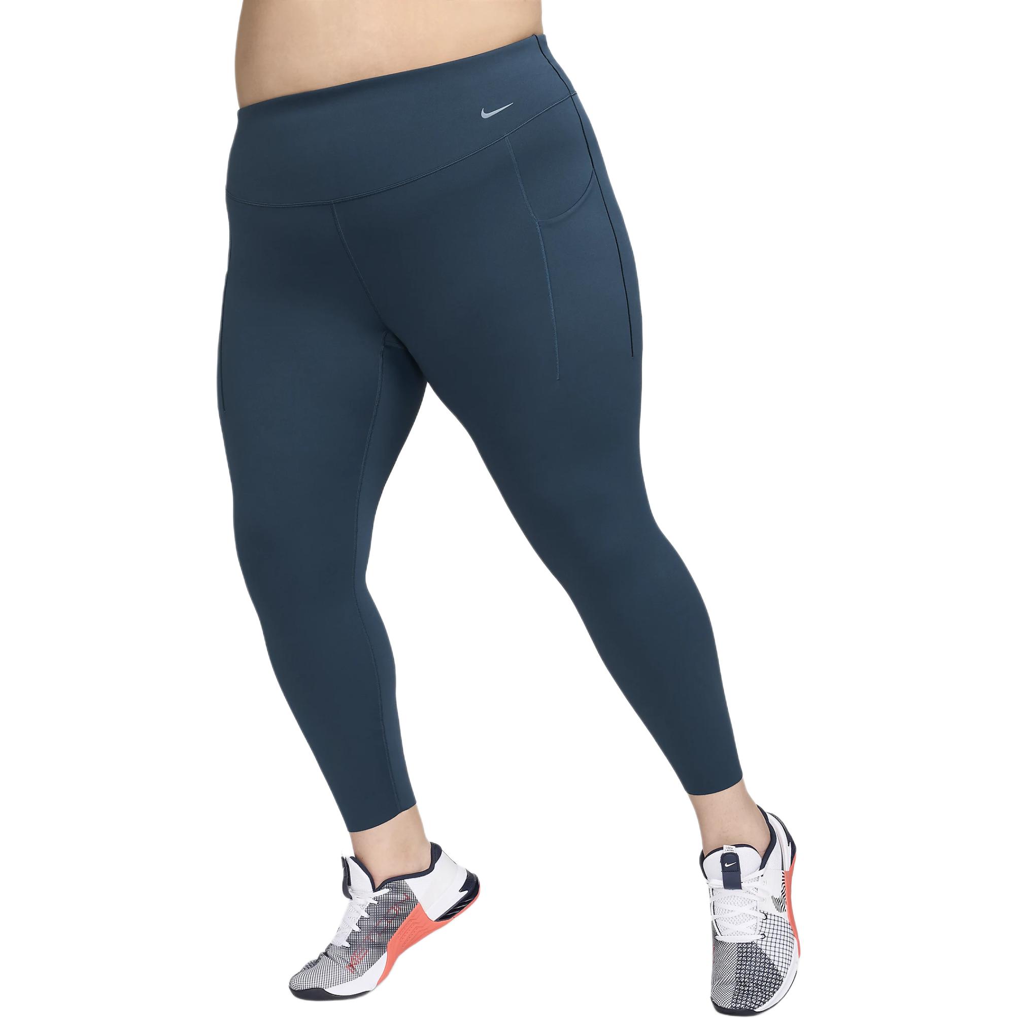 (Women) Nike Universa High-Waist Pocketed Leggings Plus Size Navy Blue DV4898-478