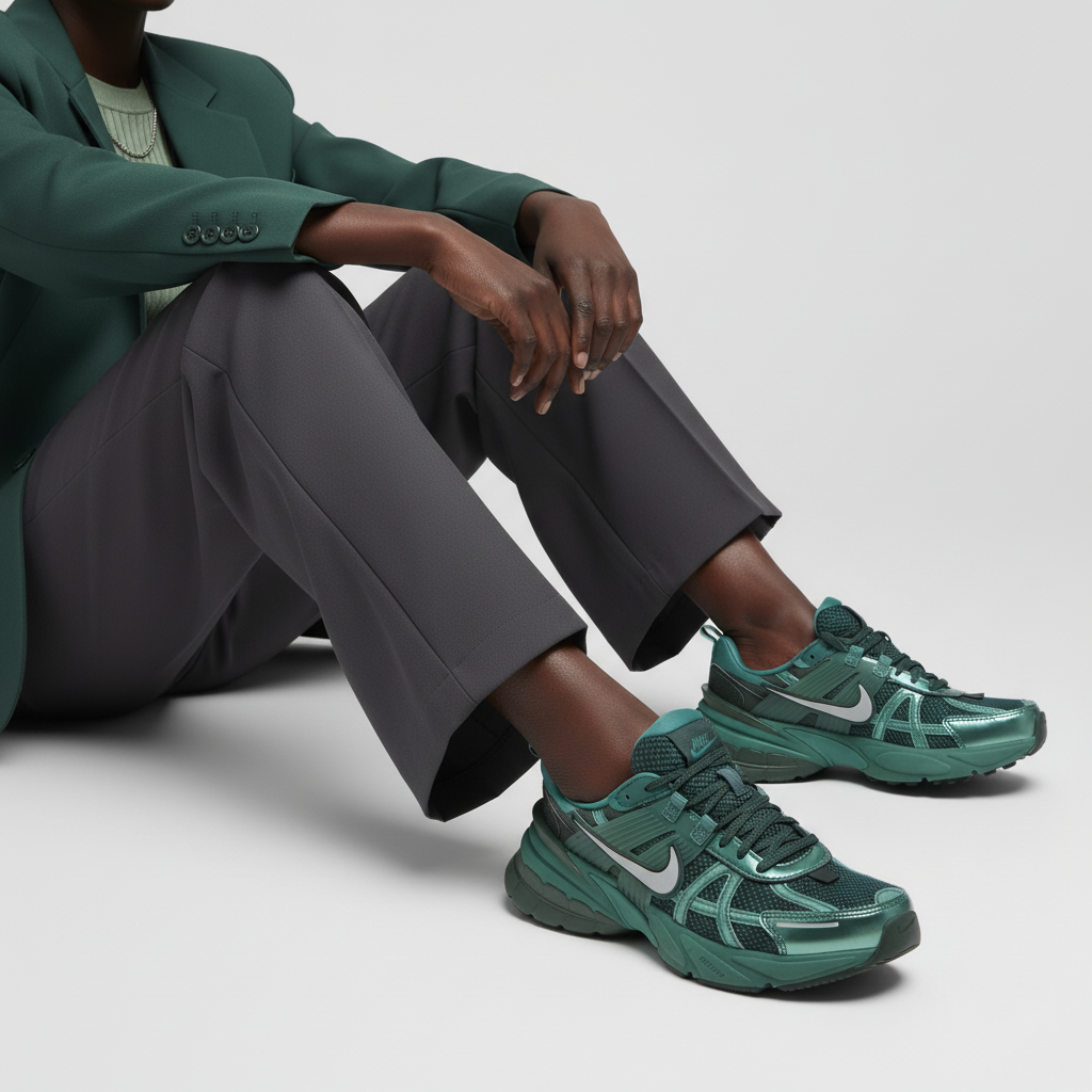 Order (W) Nike V2K Run 'Bicoastal Vintage Green' Hijau Klasik HF5050-361