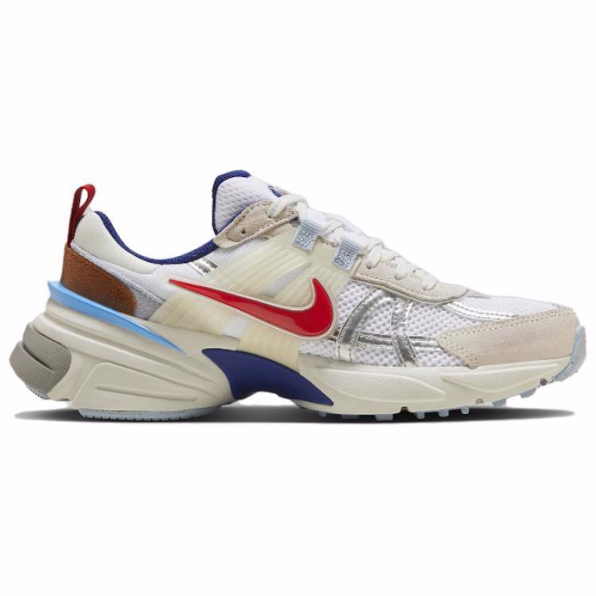 (Women) Nike V2K Run 'Metallic Silver Red Blue'