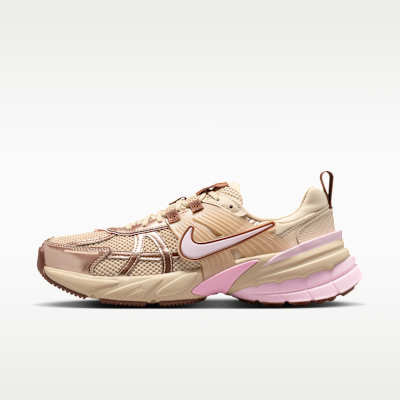 (Women) Nike V2K Run Sand Drift/Shimmer/Fauna Brown/Pink Foam FD0736-115