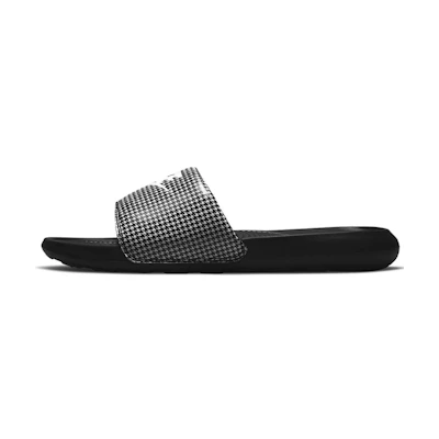 (W) Nike Victori One Printed Slide 'Black Herringbone'