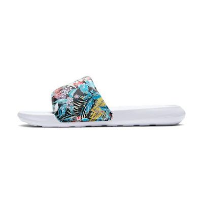 (W) Nike Victori One Printed Slide 'Floral - White'