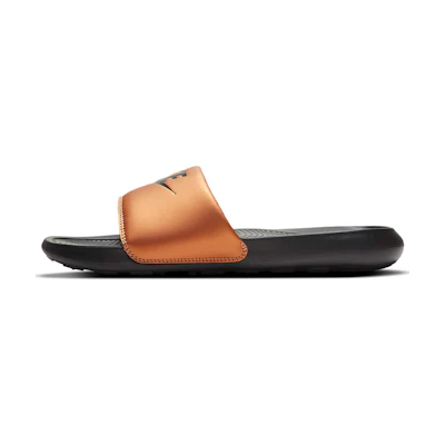 (W) Nike Victori One Slide 'Black Metallic Copper'
