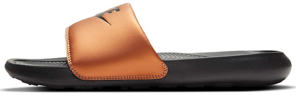 (Women) Nike Victori One Slide 'Black Metallic Copper' CN9677-003 (Women) Nike Victori One Slide 'Black Metallic Copper' CN9677-003