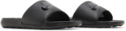 Cheap (W) Nike Victori One Slide 'Triple Black' Sandal Hitam Telurui CN9677-004