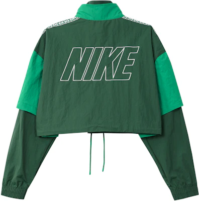 (W) Nike 復古綠配色拼接設計半拉鍊套頭外套 FB8373-323 Lookbook (W) Nike 復古綠配色拼接設計半拉鍊套頭外套 FB8373-323