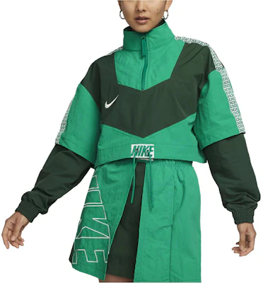 (W) Nike 復古綠配色拼接設計半拉鍊套頭外套 FB8373-323 Purchase (W) Nike 復古綠配色拼接設計半拉鍊套頭外套 FB8373-323