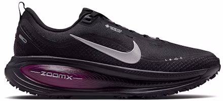 (Women) Nike Vomero 18 GORE-TEX Waterproof Road With Reflective Accents 'Black True Berry Purple Pulse Metallic Silver' HQ7002-005 (Women) Nike Vomero 18 GORE-TEX Waterproof Road With Reflective Accents 'Black True Berry Purple Pulse Metallic Silver' HQ7002-005