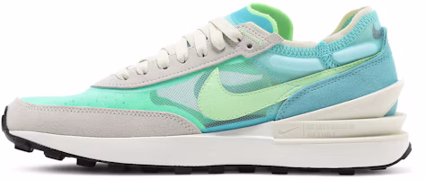 Shop Nike Waffle One 尖叫綠 經典低筒運動休閒鞋 女款 米綠藍