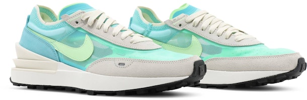 Nike Waffle One 尖叫綠 經典低筒運動休閒鞋 女款 米綠藍 Cheap Nike Waffle One 尖叫綠 經典低筒運動休閒鞋 女款 米綠藍