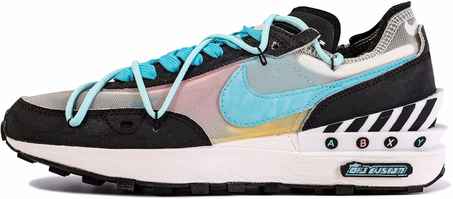 (Women) Nike Waffle One 'Da Vinci Custom - Black Blue' DC0481-100-450537 Order (Women) Nike Waffle One 'Da Vinci Custom - Black Blue' DC0481-100-450537