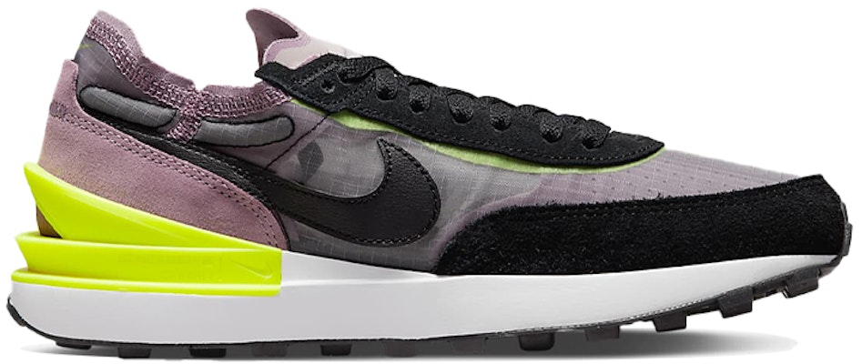 (Women) Nike Waffle One Athleisure Casual Sports Shoe Black Purple DN4696-500 Order (Women) Nike Waffle One Athleisure Casual Sports Shoe Black Purple DN4696-500