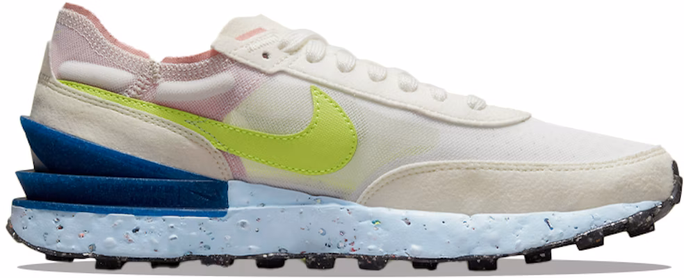(Women) Nike Waffle One Crater Sneakers White/Green/Blue DJ9640-100 Order (Women) Nike Waffle One Crater Sneakers White/Green/Blue DJ9640-100