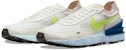 (W) Nike Waffle One Crater Sneakers Putih/Hijau/Biru. DJ9640-100