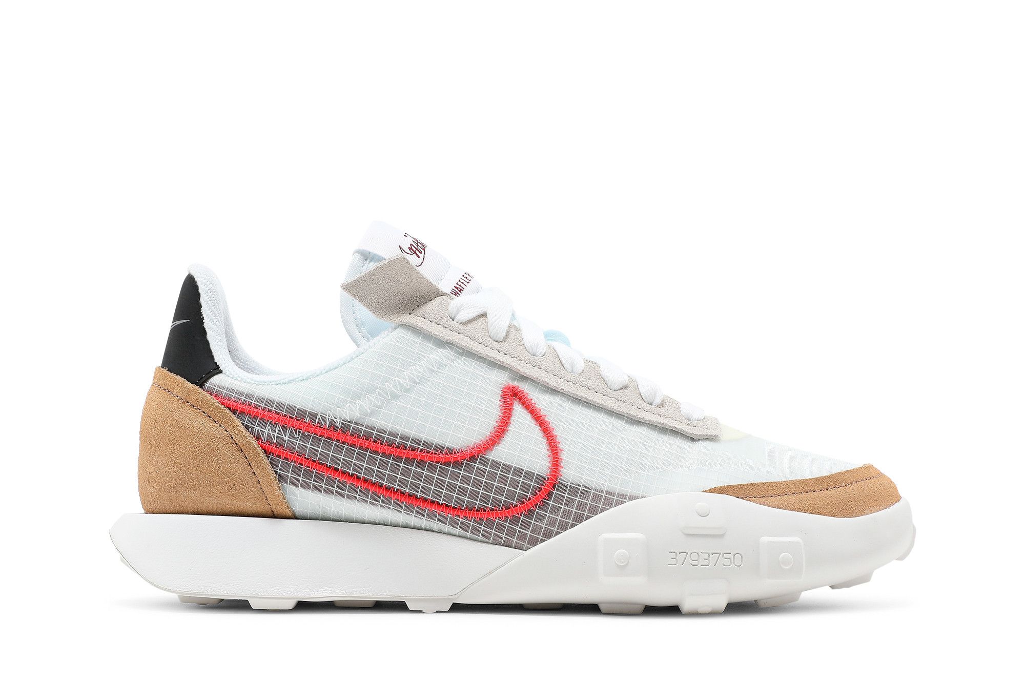 (Women) Nike Waffle Racer 2X 'White Bright Crimson' CK6647-101