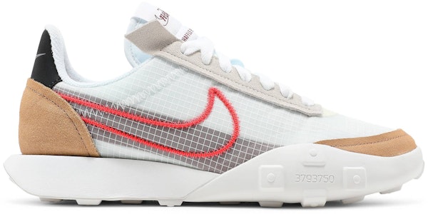 (W) Nike Waffle Racer 2X 'Putih Bright Crimson' CK6647-101 Buy (W) Nike Waffle Racer 2X 'Putih Bright Crimson' CK6647-101