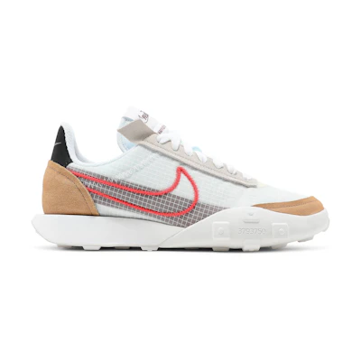 (W) Nike Waffle Racer 2X 'White Bright Crimson'