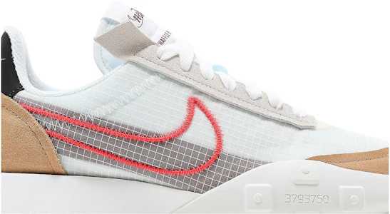 Lookbook 耐吉 Waffle Racer 2X 透氣輕便防滑 低幫運動鞋 女款 白灰棕