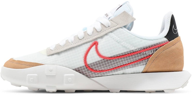(Women) Nike Waffle Racer 2X 'White Bright Crimson' CK6647-101 Lookbook (Women) Nike Waffle Racer 2X 'White Bright Crimson' CK6647-101