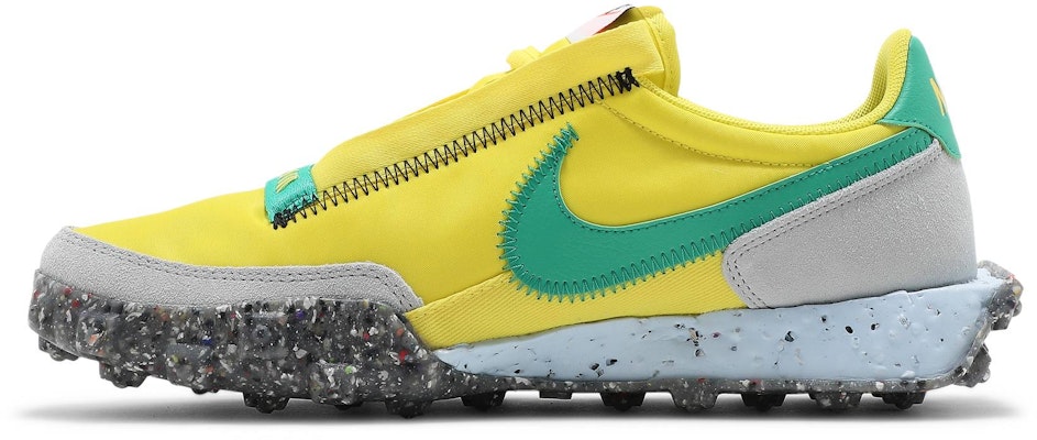 (Women) Nike Waffle Racer Crater 'Yellow Strike Roma Green' CT1983-701 Lookbook (Women) Nike Waffle Racer Crater 'Yellow Strike Roma Green' CT1983-701
