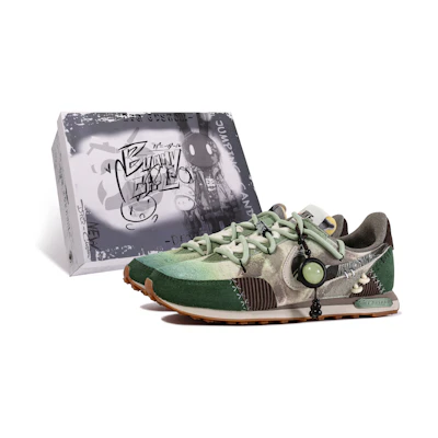 (W) Nike Waffle Trainer 2 'Da Vinci Custom Green-Brown'