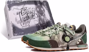 (Women) Nike Waffle Trainer 2 'Da Vinci Custom Green-Brown' DO2345-120-450540 (Women) Nike Waffle Trainer 2 'Da Vinci Custom Green-Brown' DO2345-120-450540