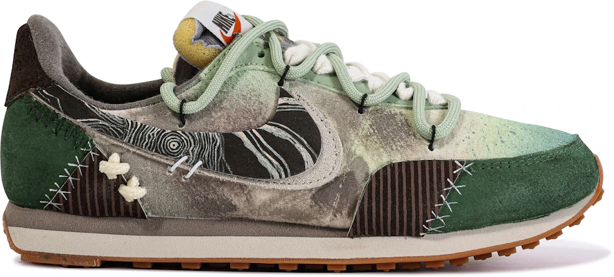 (W) Nike Waffle Trainer 2 ''Da Vinci Custom Vert-Marron''. DO2345-120-450540 Shop (W) Nike Waffle Trainer 2 ''Da Vinci Custom Vert-Marron''. DO2345-120-450540