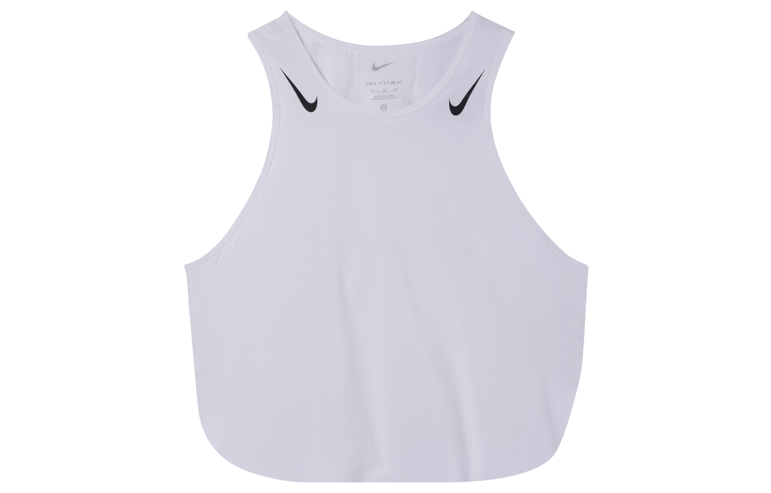 (Women) Nike White/Black Sleeveless Crop Tank Top FN2714-100