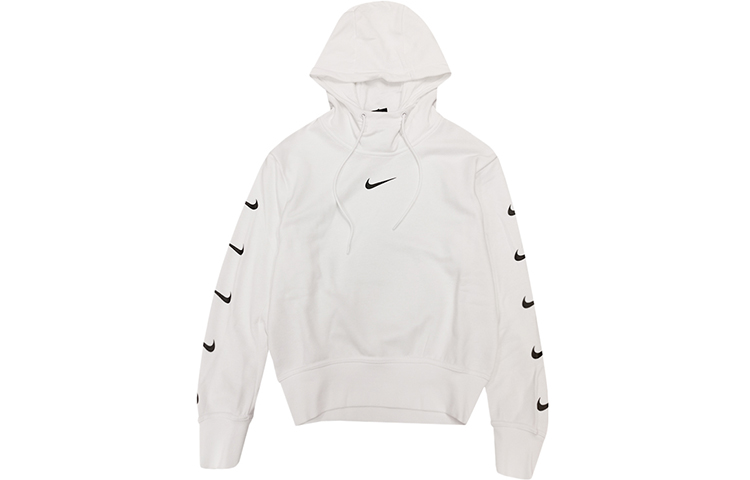 (Women) Nike White Knitted Logo Hoodie CD9032-100