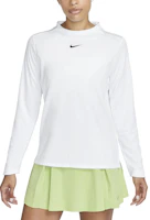 (Women) Nike White Long-Sleeve Golf Pullover Sweatshirt Quick-Dry Crewneck DX1493-100 (Women) Nike White Long-Sleeve Golf Pullover Sweatshirt Quick-Dry Crewneck DX1493-100