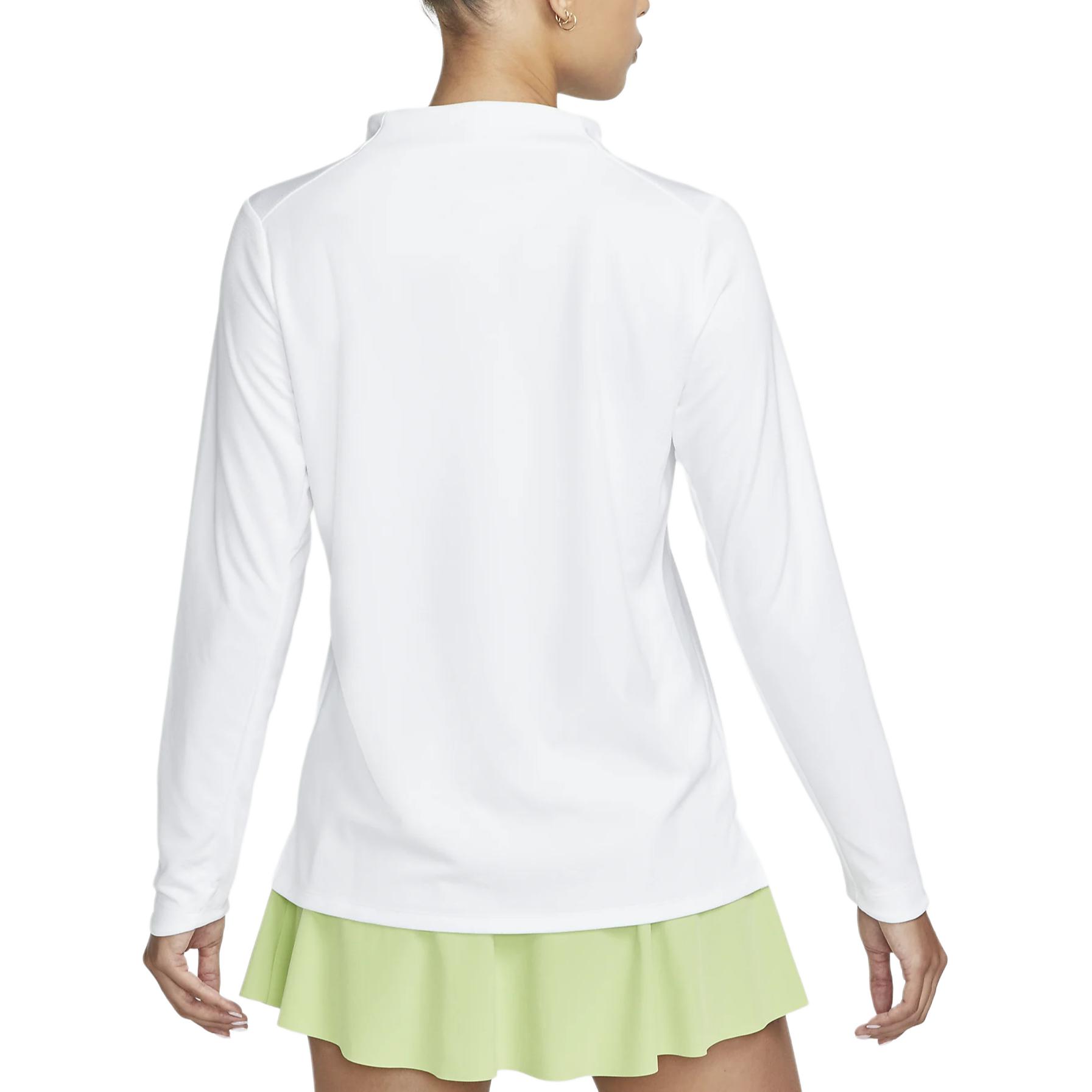 Lookbook (W) 耐克白色长袖高尔夫快干圆领套头衫卫衣 DX1493-100