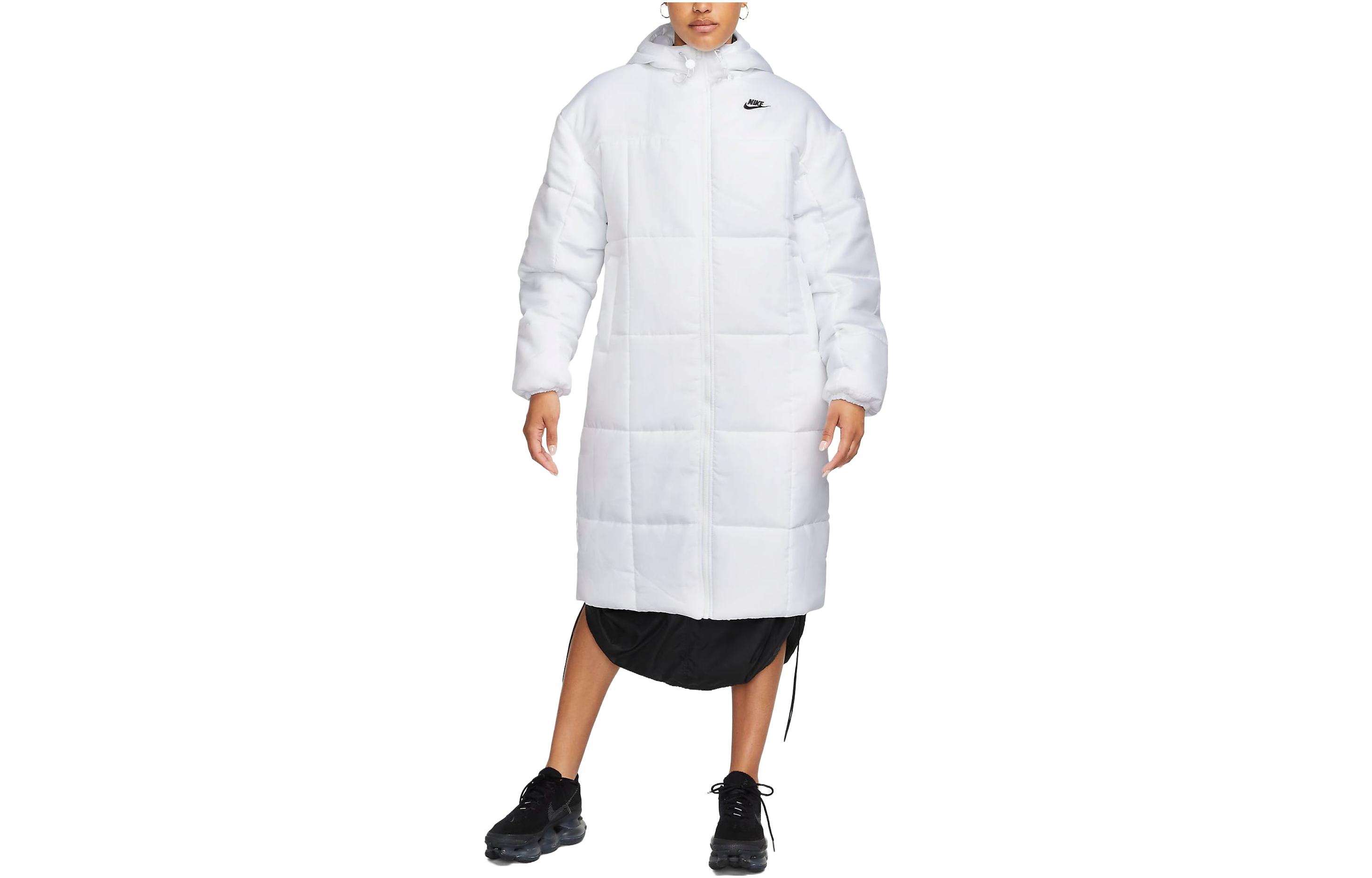 Order (W) Nike 白色極簡Logo設計寬鬆拉鍊連帽外套 FB7676-100