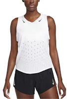 (Women) Nike White Solid Logo Crewneck Running Tank Top FN2504-100 (Women) Nike White Solid Logo Crewneck Running Tank Top FN2504-100