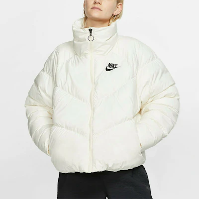 (W) 耐克白色冬季羽绒服 防风保暖立领外套 CD4216-110 Purchase (W) 耐克白色冬季羽绒服 防风保暖立领外套 CD4216-110