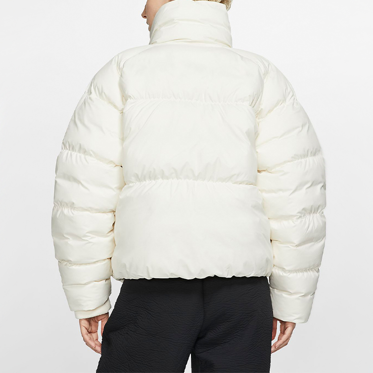 (Women) Nike White Winter Puffer Jacket Windproof Warm Stand Collar CD4216-110 圖 6