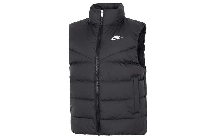 (Women) Nike Windrunner Down Vest Black - Casual Logo Print Sportswear DQ6897-010