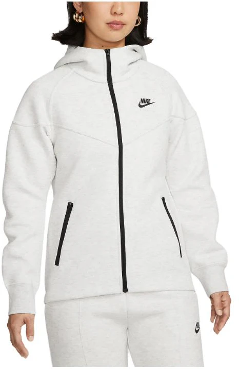 women-nike-windrunner-grey-zip-up-logo-hoodie-jacket-with-loose-fit-fb-8339-013