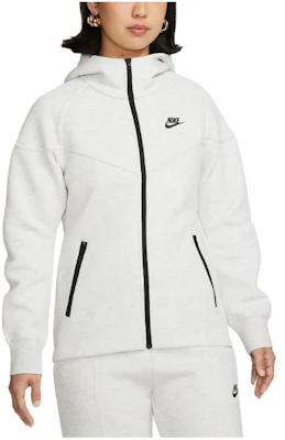 (Women) Nike Windrunner Grey Zip-Up Logo Hoodie Jacket with Loose Fit FB8339-013 Order (Women) Nike Windrunner Grey Zip-Up Logo Hoodie Jacket with Loose Fit FB8339-013
