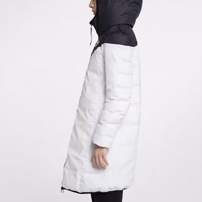(W) 耐克Windrunner可翻转中长款羽绒外套黑色冬季款 939441-010 2
