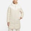 Shop (Women) Nike Winter Down Fill Long Hooded Jacket White Reversible Coat CU0285-140