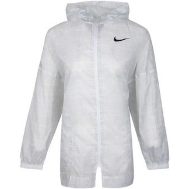 (Women) Nike Woven Solid Jacket Grey White CJ3039-100