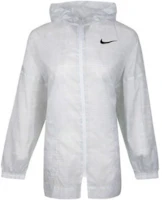 (Women) Nike Woven Solid Jacket Grey White CJ3039-100 (Women) Nike Woven Solid Jacket Grey White CJ3039-100