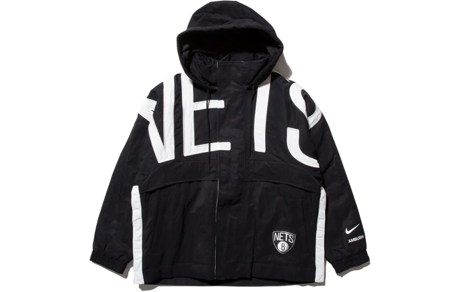 (Women) Nike AMBUSH Brooklyn Nets Graphic Hoodie Jacket Women Black Winter DB9567-010 圖 2