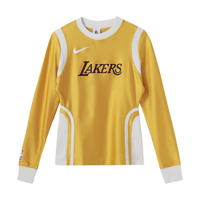 (Women) Nike AMBUSH Lakers Printed Crewneck Sweatshirt Gold (Asia Exclusive, Women) DB9568-723